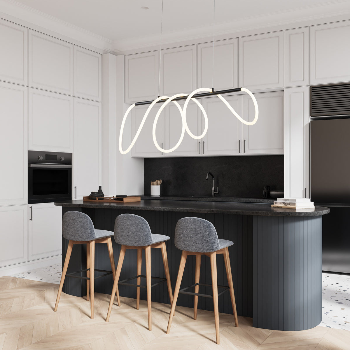 Pendul TK Lighting Flexi 45 W, negru, 18007