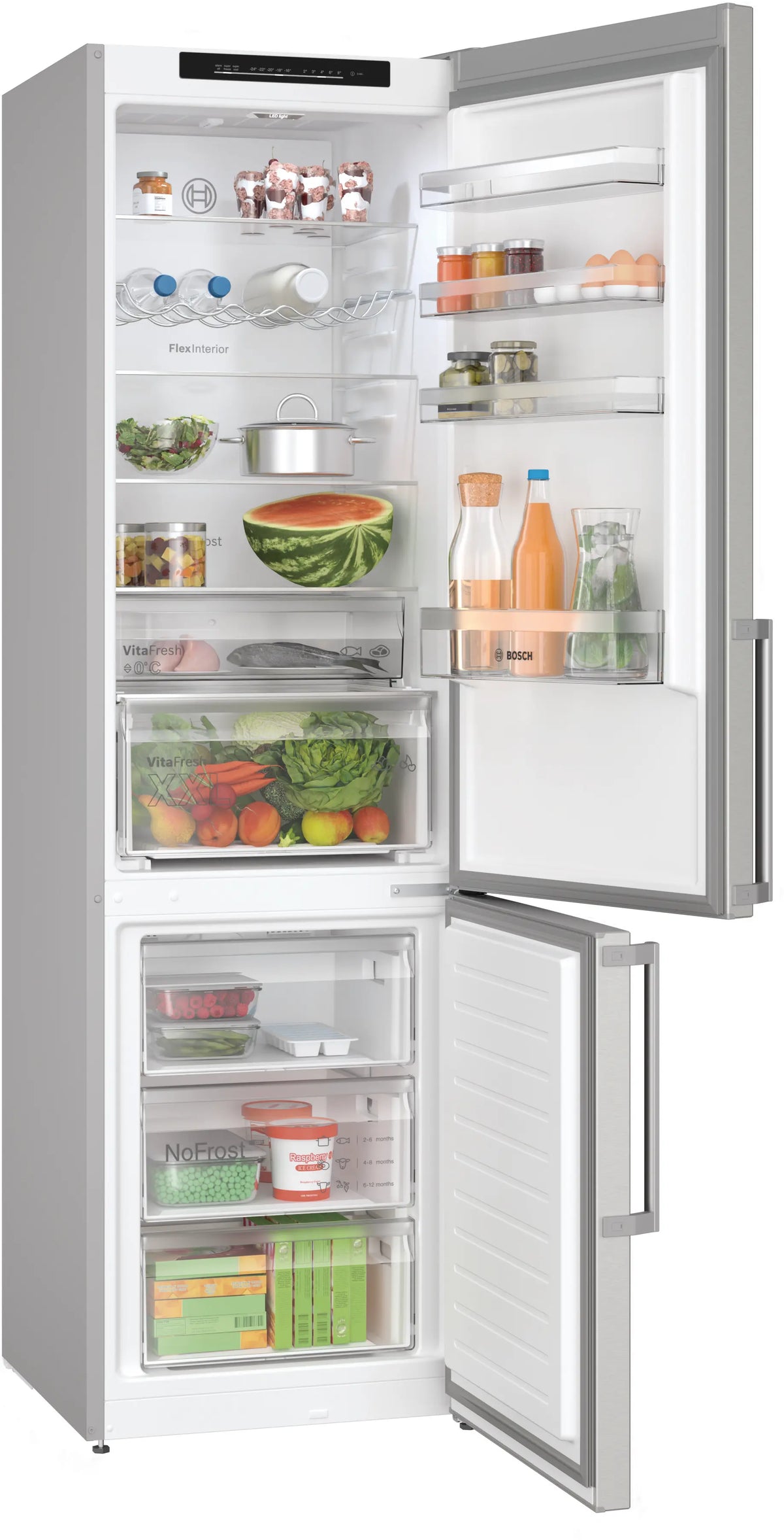 Combină frigorifică Bosch KGN39VIBT, Seria 4, 363 l, Total No Frost, inox