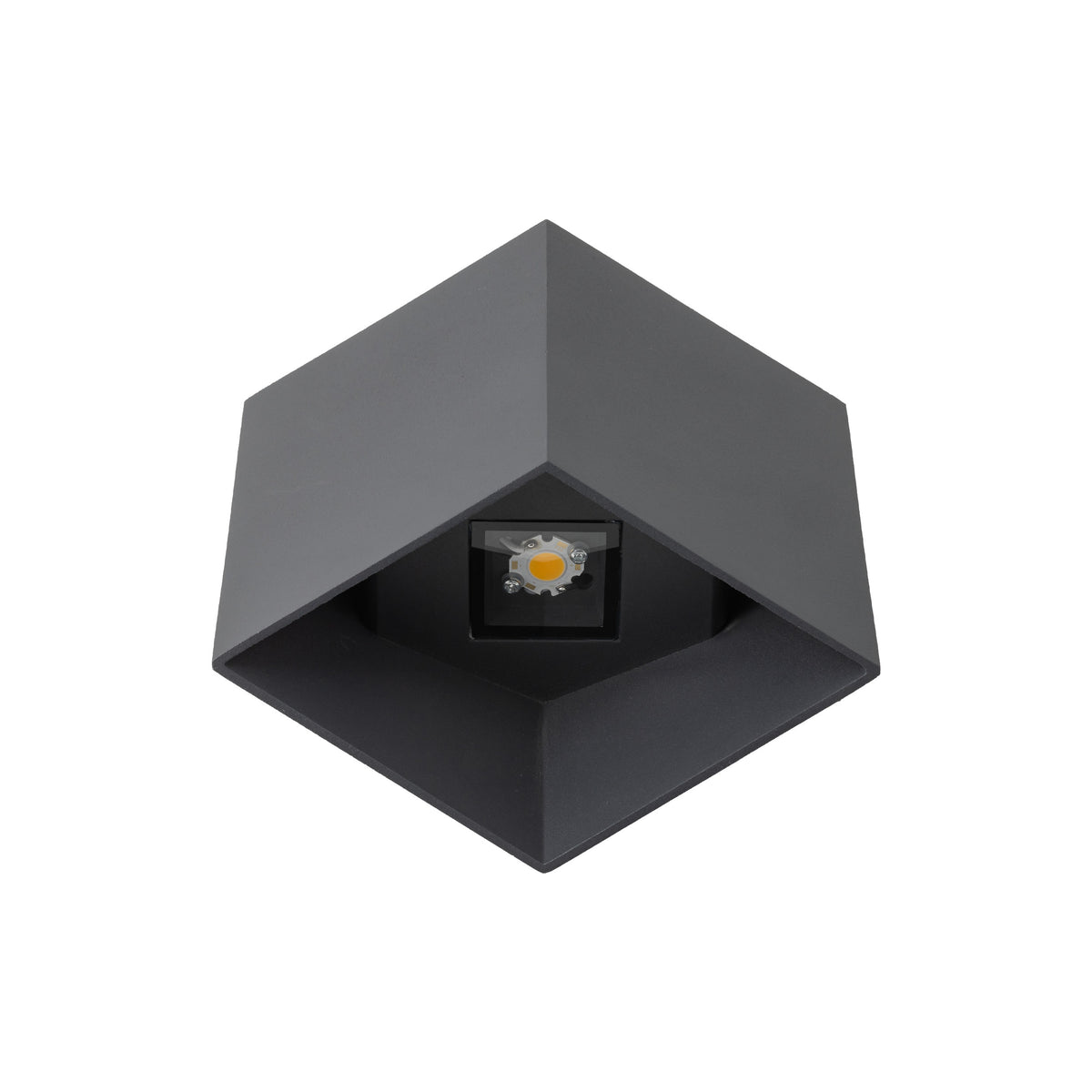 Aplică de exterior TK Lighting Cube, gri, 2 x LED, 18086