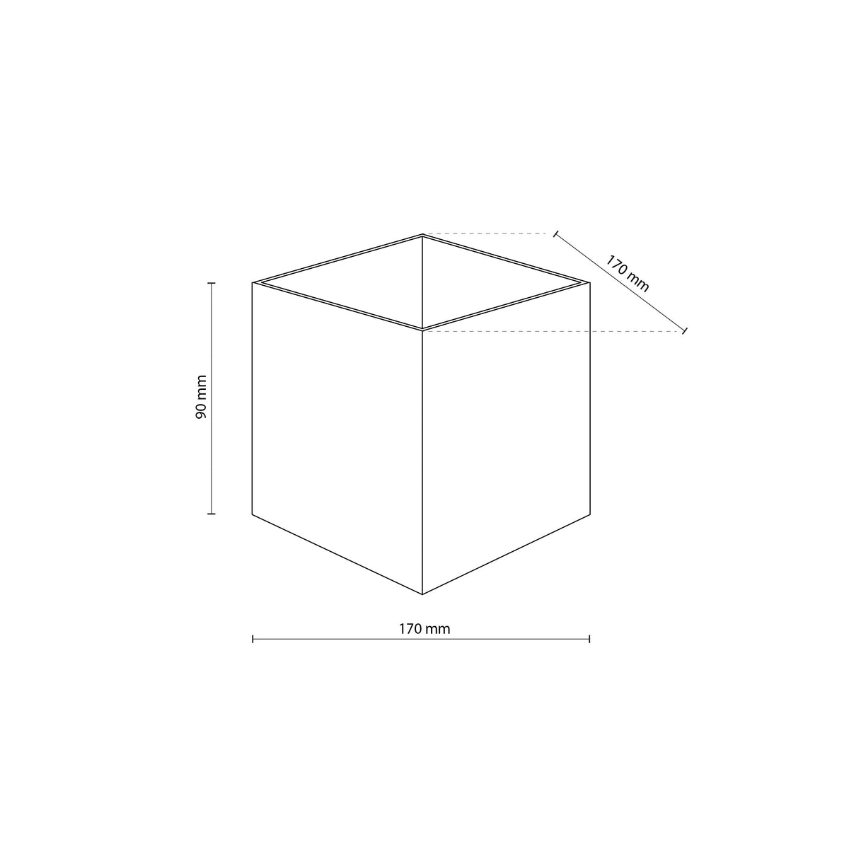 Aplică de exterior TK Lighting Cube, negru, 2 x LED, 18182