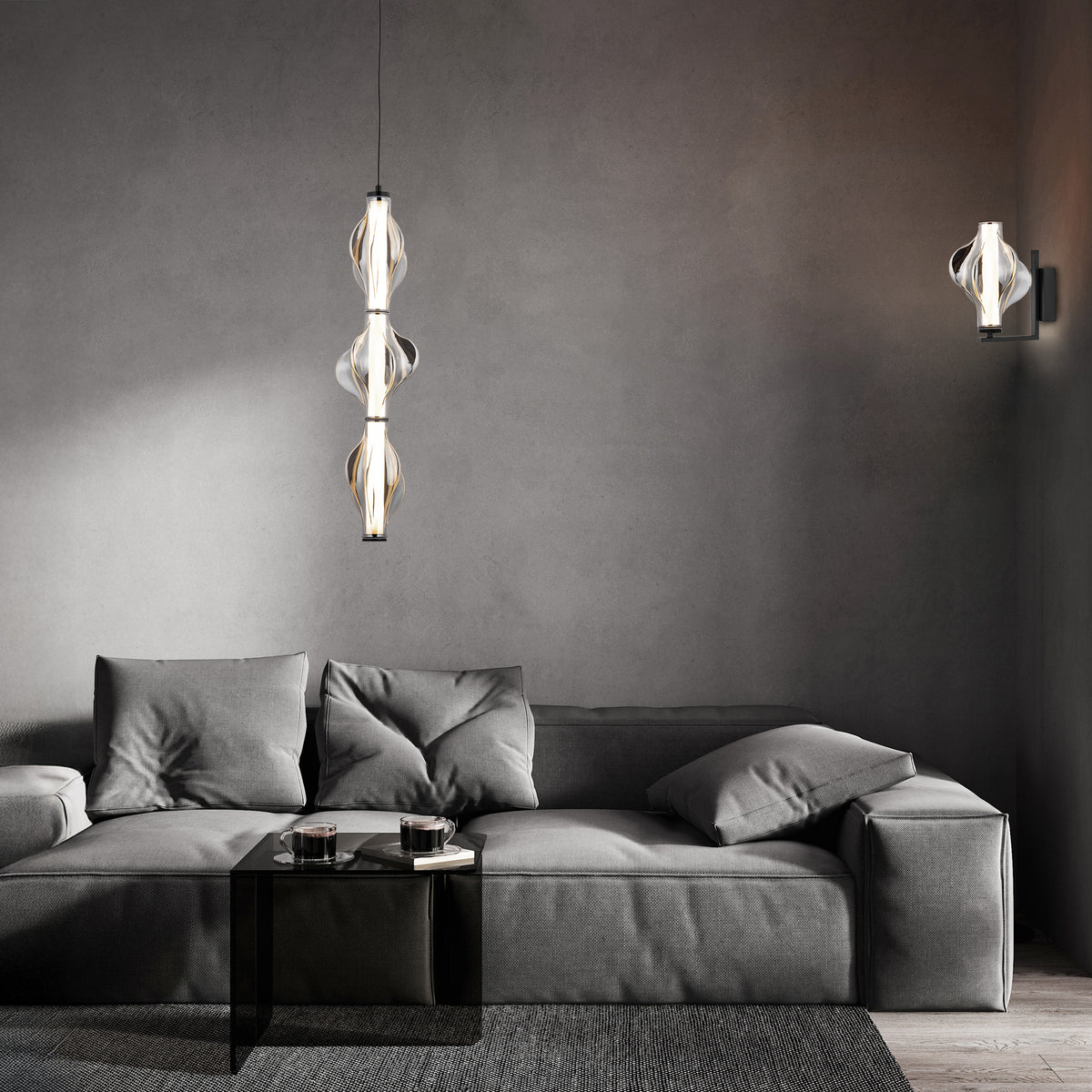 Aplică TK Lighting Elva, negru, 18219
