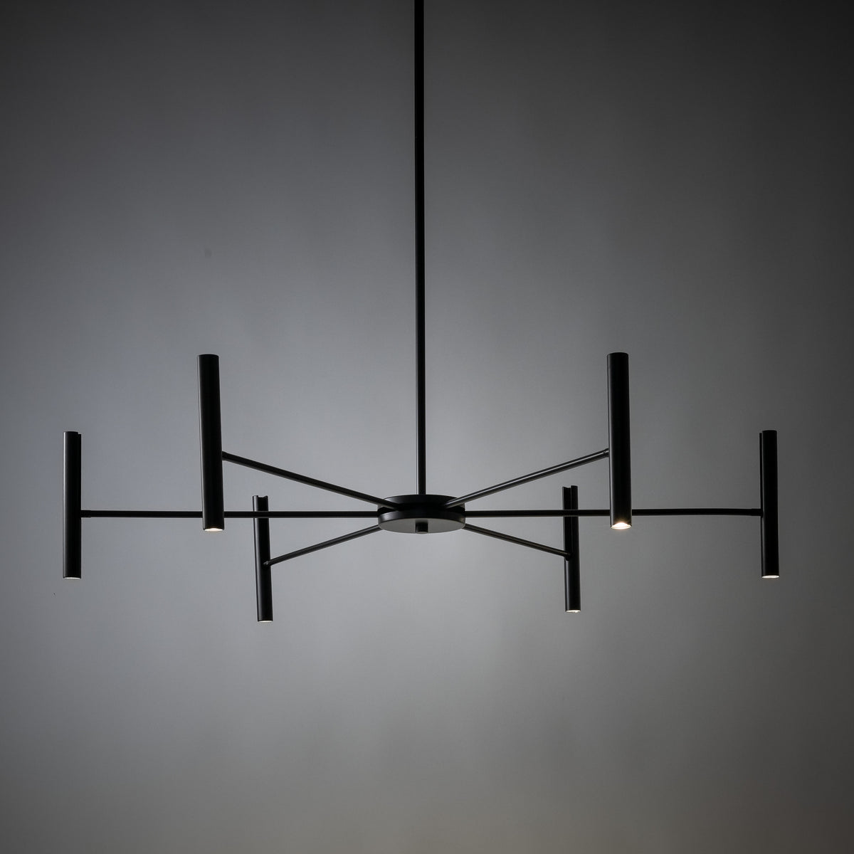 Lustră TK Lighting Niva, negru, 6 x LED, 18223
