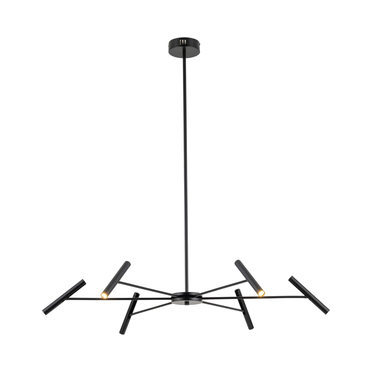 Lustră TK Lighting Niva, negru, 6 x LED, 18223