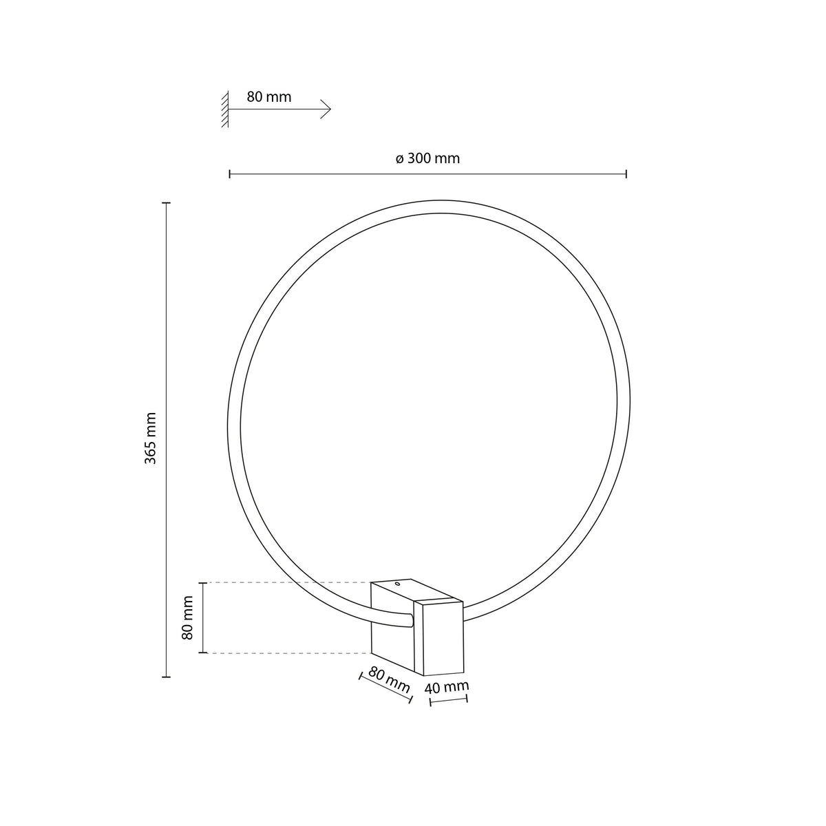 Aplică TK Lighting Vexa, alb, 18302