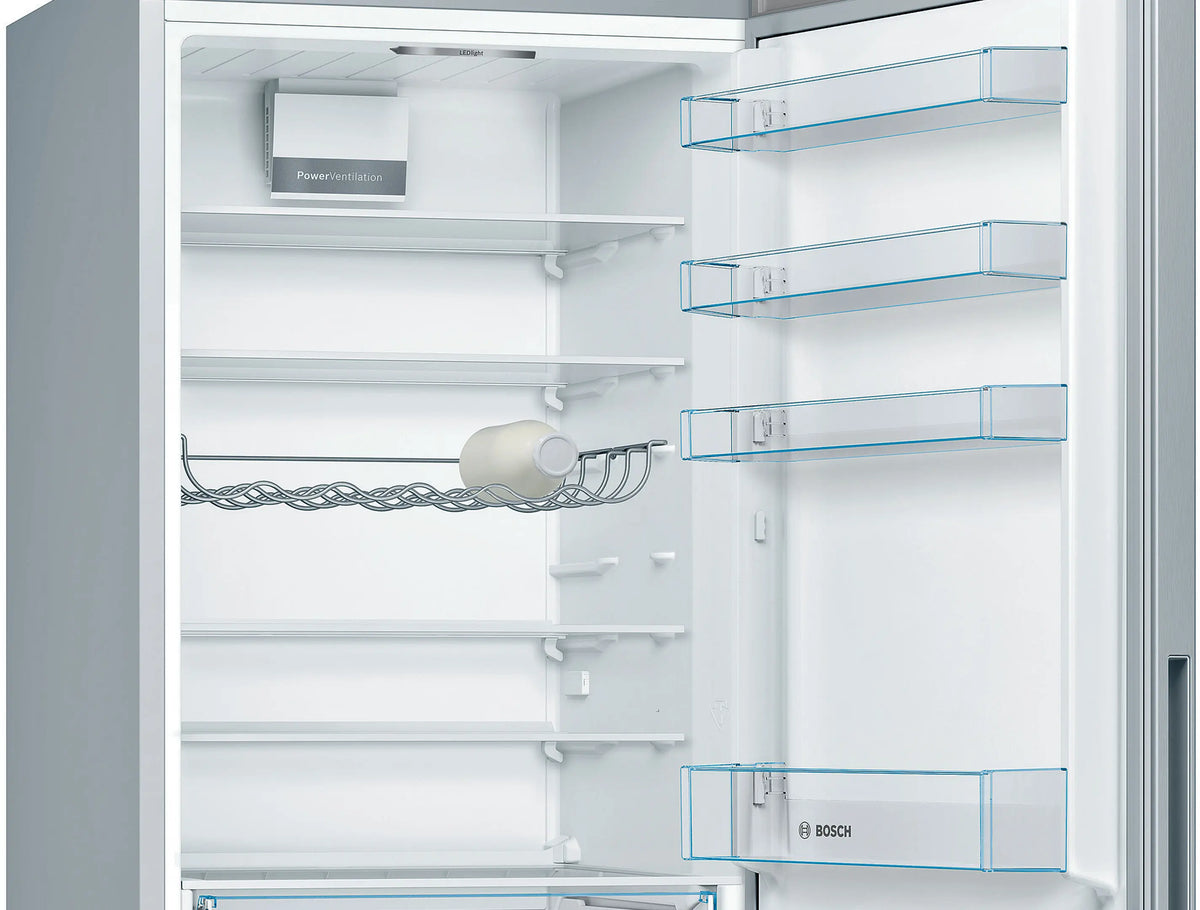 Combină frigorifică Bosch KGV58VLEAS, Seria 4, 503 l, inox