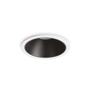 Spot încastrat Ideal Lux Game Trim Round 11W 3000K, alb, negru, 192277