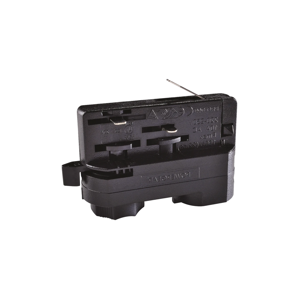 Spot pe șină Ideal Lux Link 3-PHASE Track Adaptor ON-OFF, negru, 194301