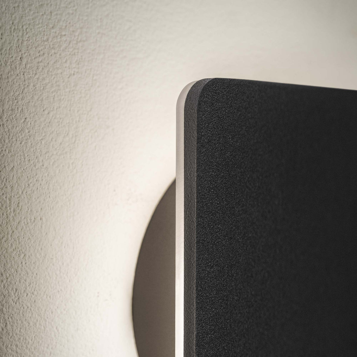 Aplică Ideal Lux Cover Square, negru, Ø20 cm, 195773