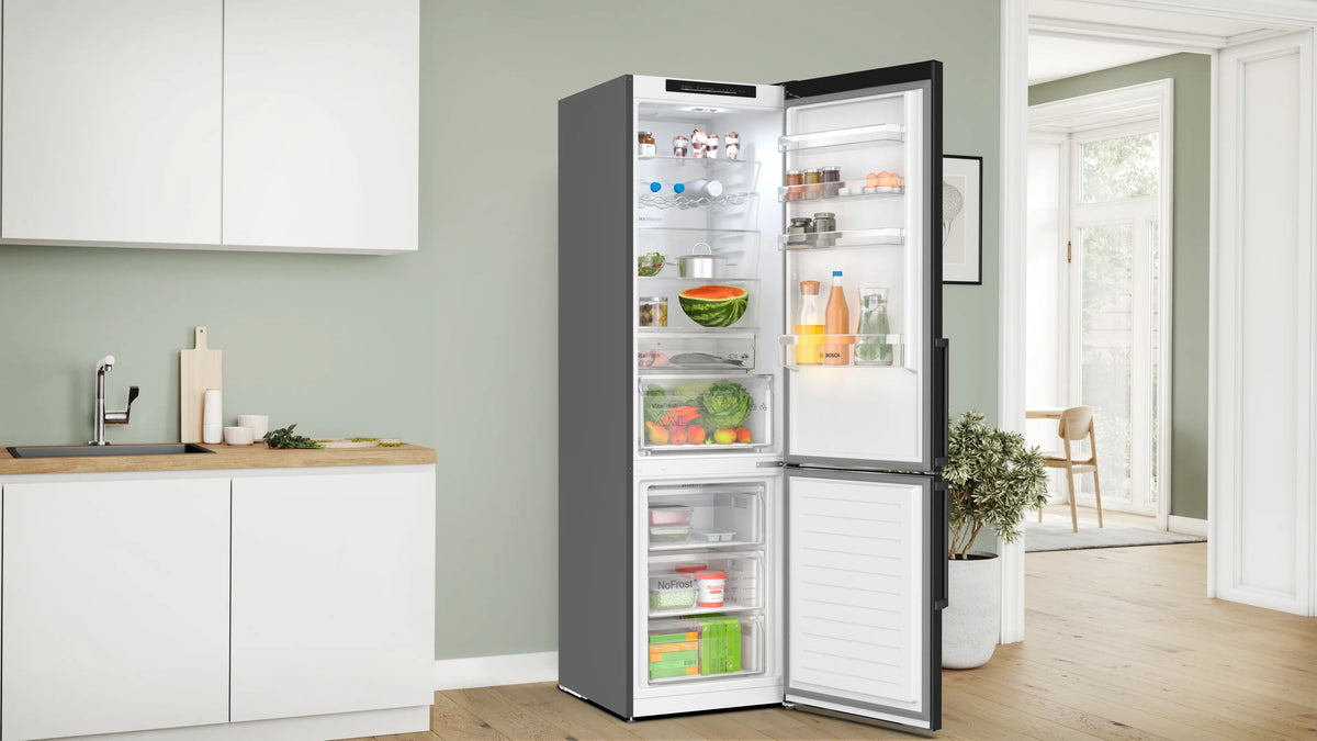 Combină frigorifică Bosch KGN39VXCT, Seria 4, 363 l, Total No Frost, inox