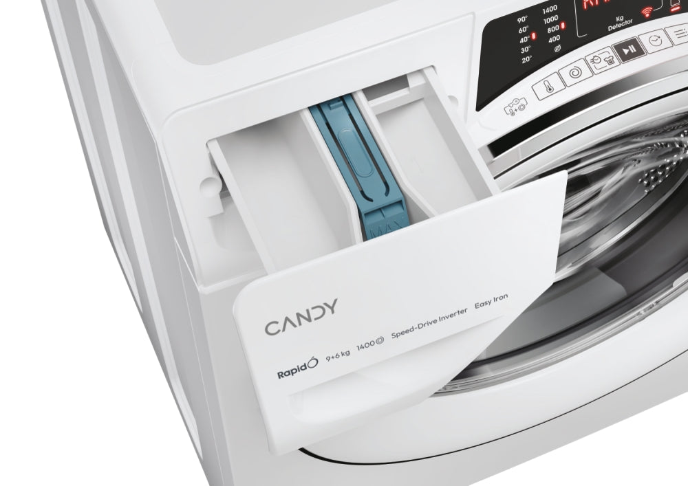 Mașină de spălat rufe cu uscător Candy ROW4966DWMCT/1-S, 6 kg / 6 kg, 1400 rpm, albă