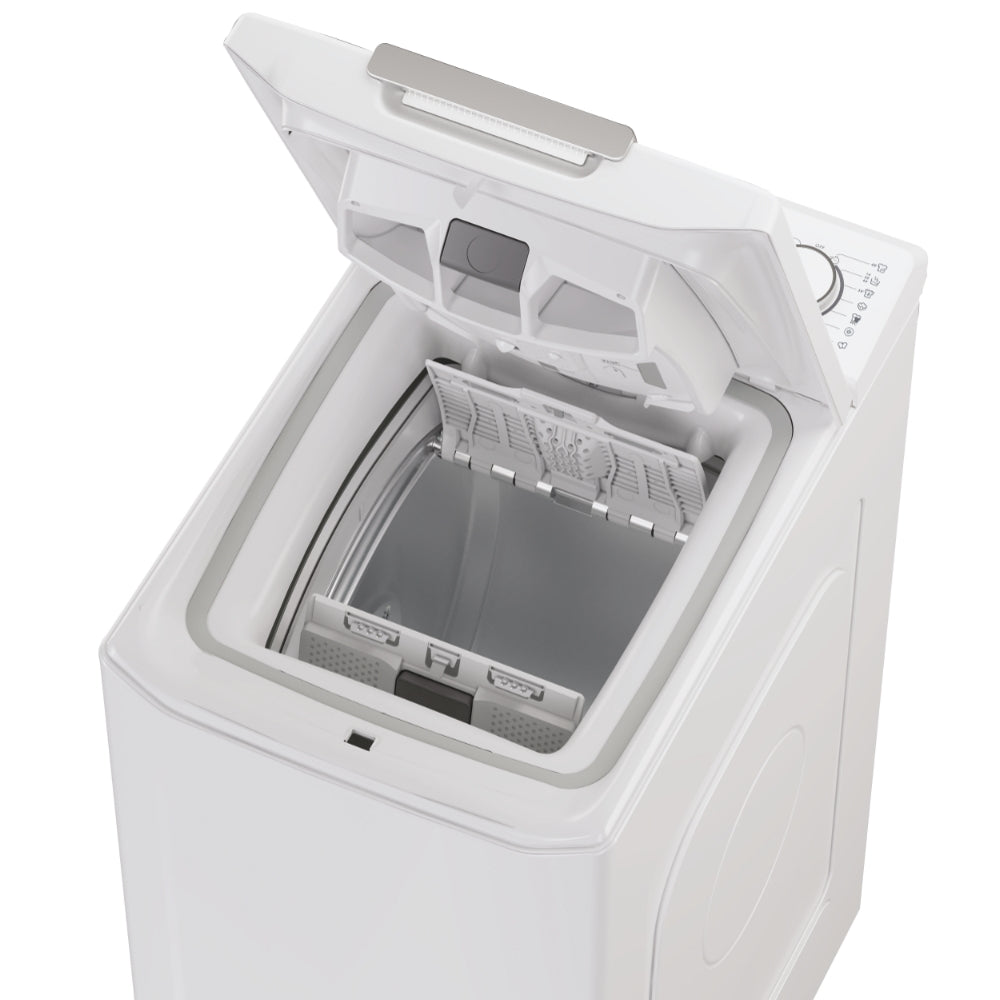 Mașină de spălat rufe cu încărcare verticală Candy TCA474TM5-S, 7 kg, 1400 rpm, albă