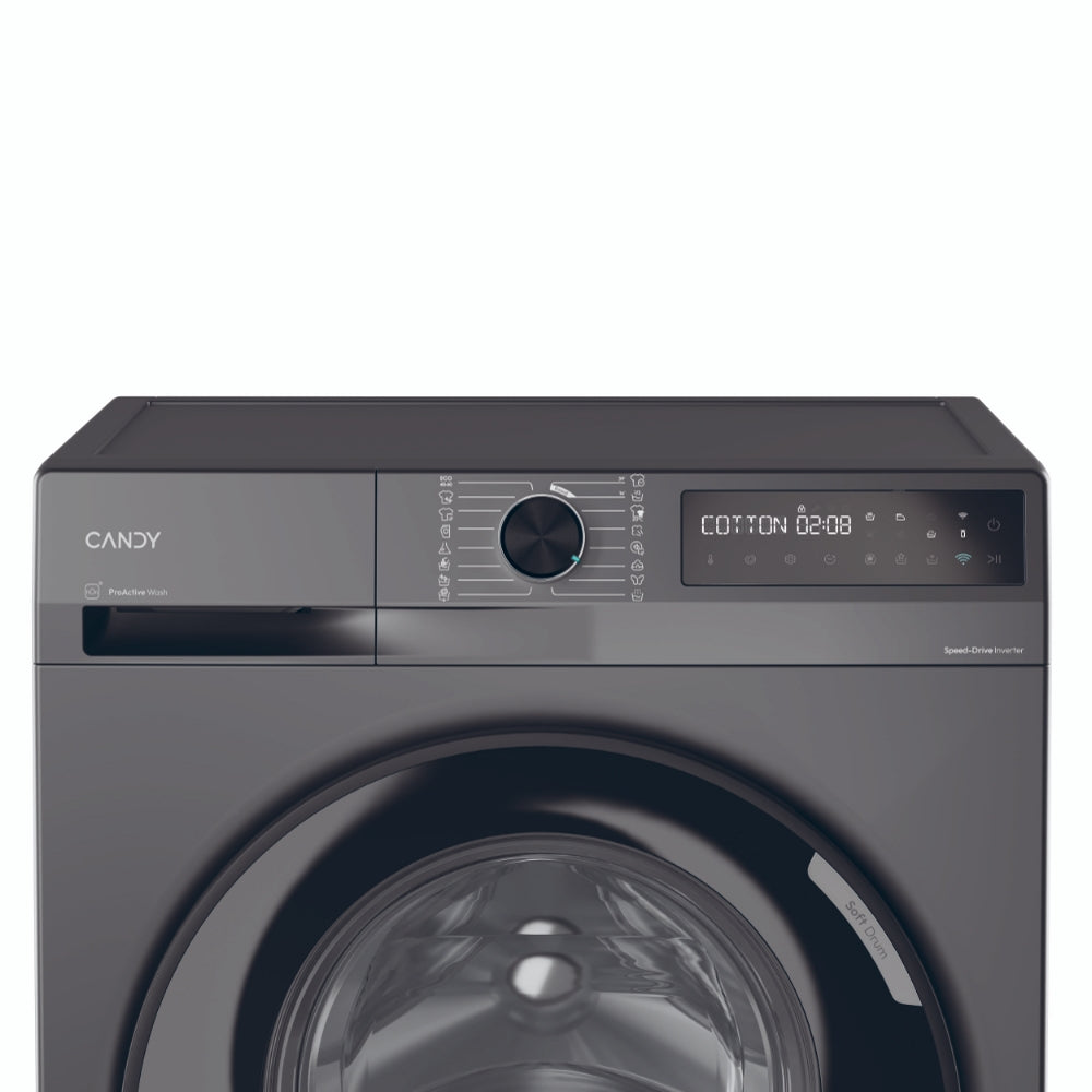 Mașină de spălat rufe Candy BR 410B8G-S, 10 kg, 1400 rpm, neagră