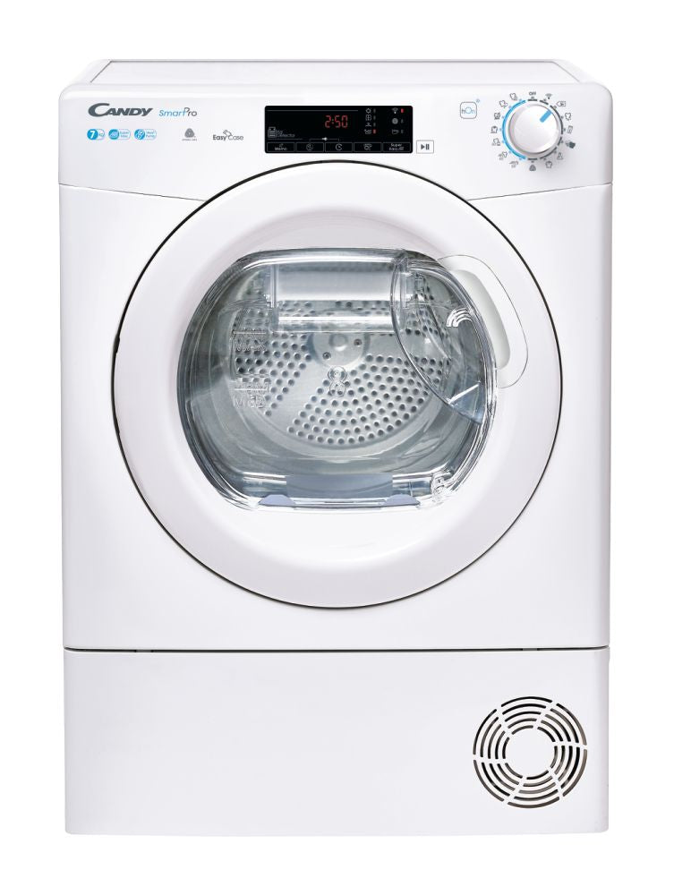 Uscător de rufe Candy CSOE H7A2TE-S, 7 kg, pompă de căldură, alb