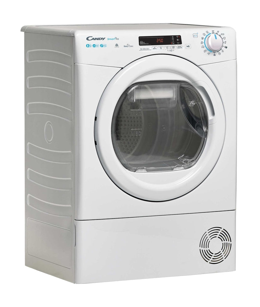 Uscător de rufe Candy CSOE H8A2DE-S, 8 kg, pompă de căldură, alb