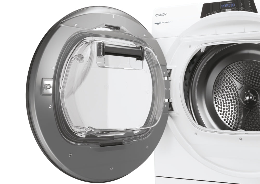 Uscător de rufe Candy RP4 H7A2TRE-S, 7 kg, alb
