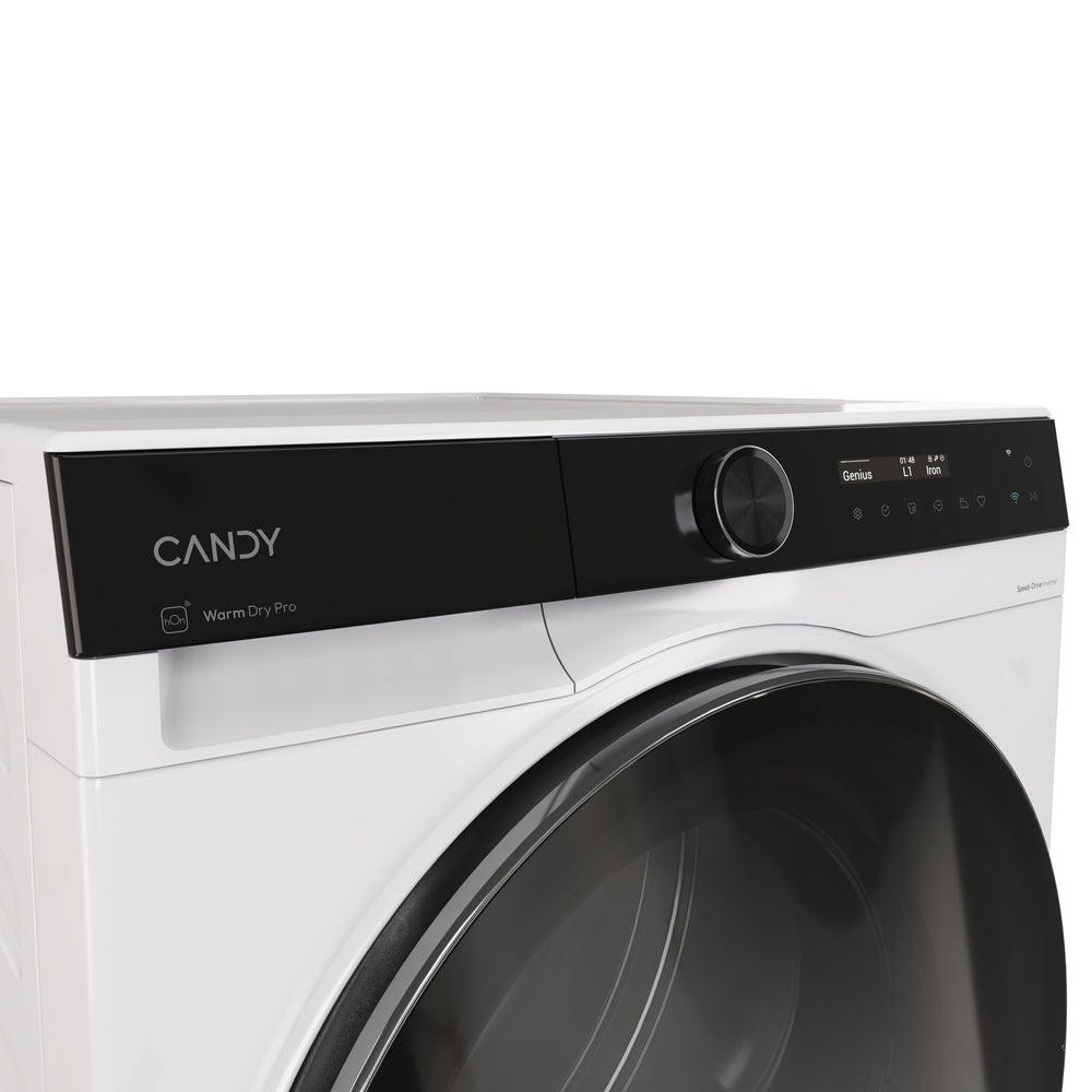 Uscător de rufe Candy BS H9N2B-S, 9 kg, pompă de căldură, alb