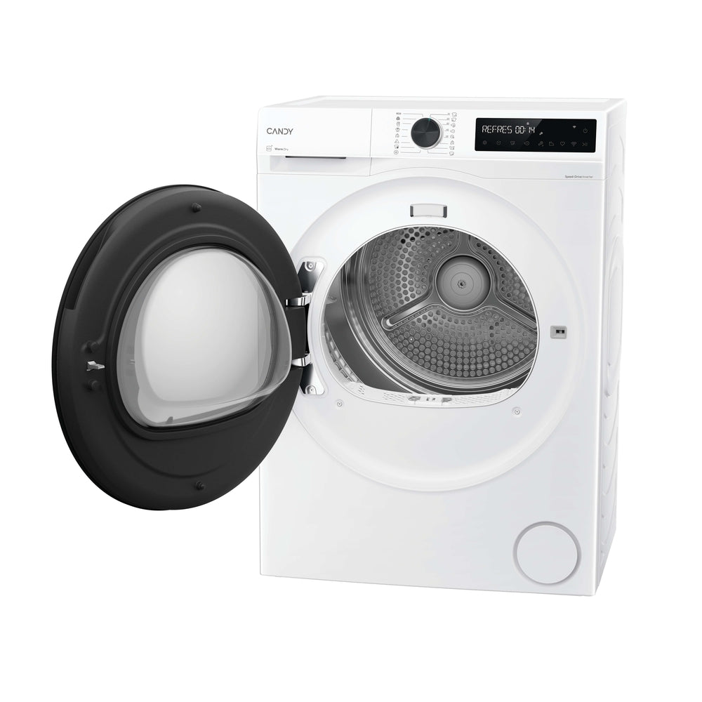 Uscător de rufe Candy BRS 8N2BX-S, 8 kg, pompă de căldură, alb