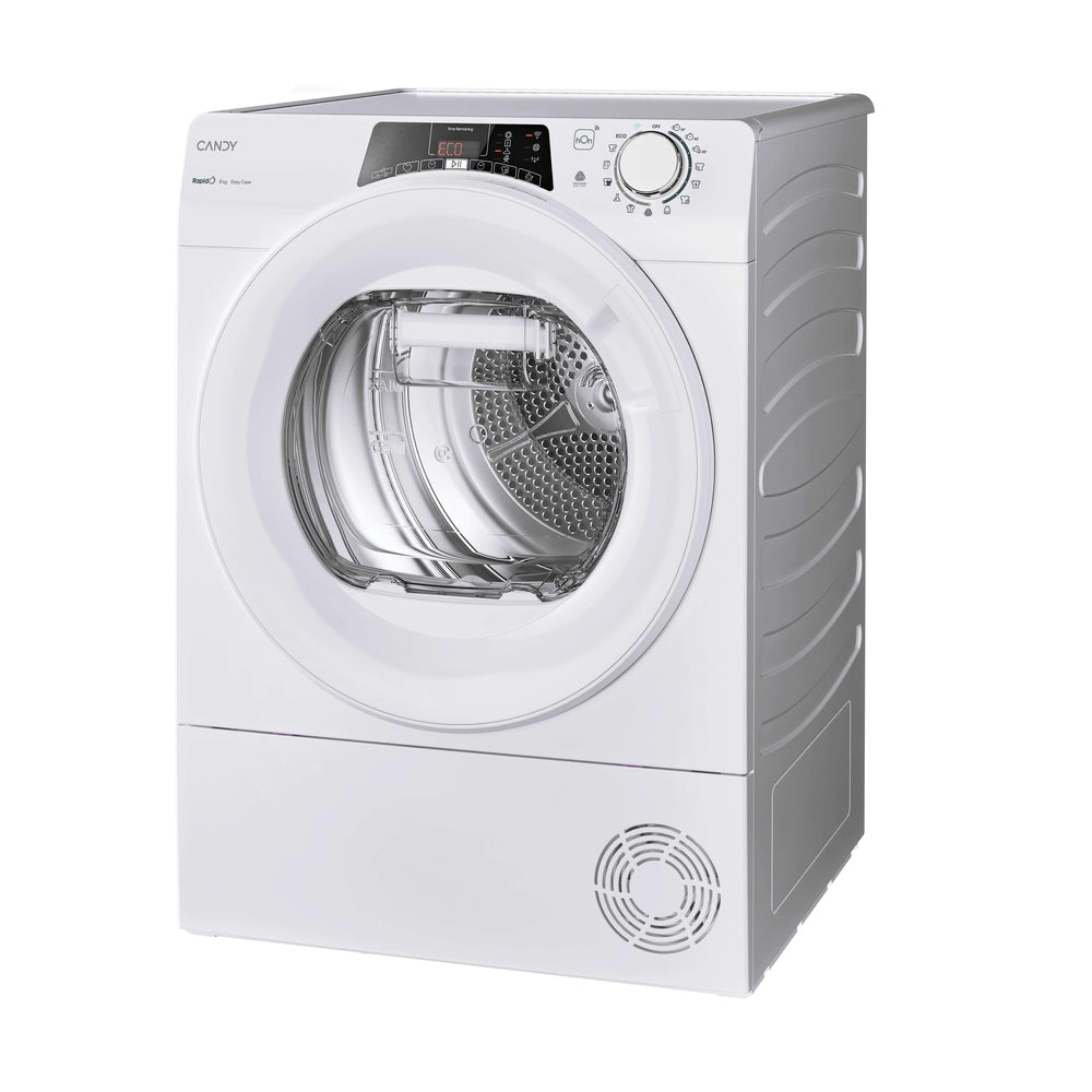 Uscător de rufe Candy RO EH8N2TE-S, 8 kg, pompă de căldură, alb