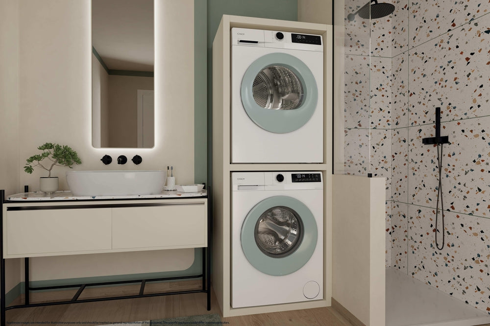 Uscător de rufe Candy GDS 7N2G-S, 7 kg, pompă de căldură, alb
