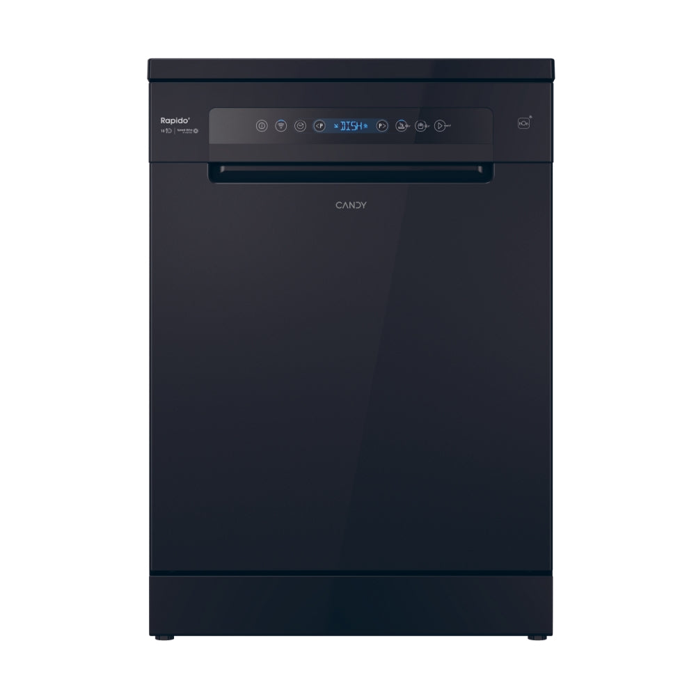 Mașină de spălat vase Candy CF 5C6F0B, 60 cm, 15 seturi, neagră