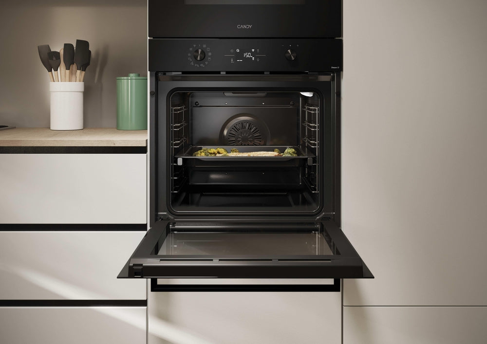 Cuptor încorporabil Candy CA6 NP5B3EHTB, 78 l, curățare hidrolitică, negru
