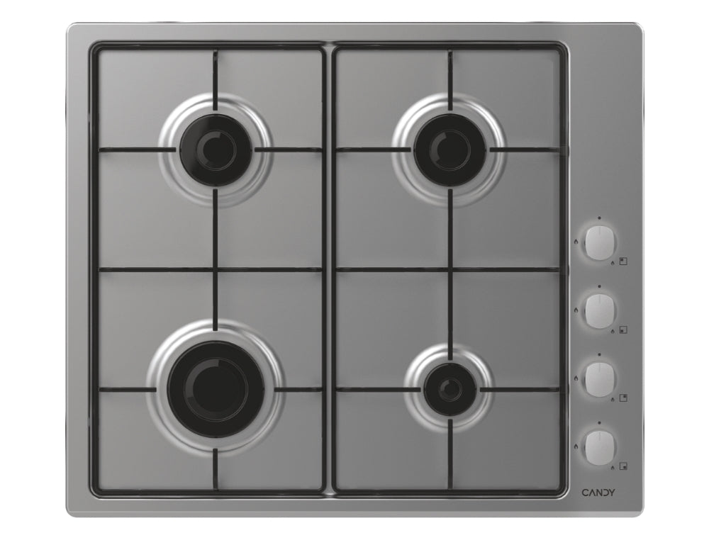 Plită pe gaz Candy CHW6LX, 60 cm, 4 zone, inox