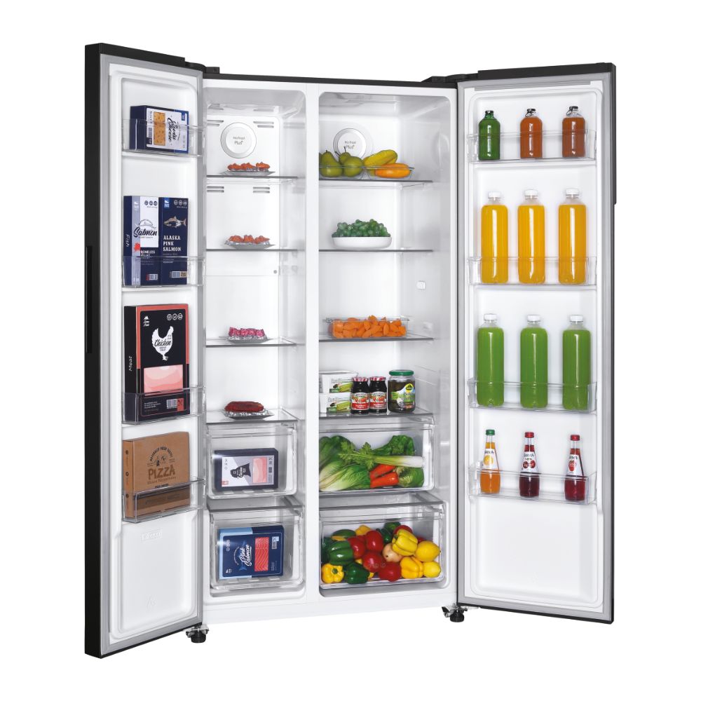 Frigider Candy CHSBSO-6174B, 521 l, No Frost, negru