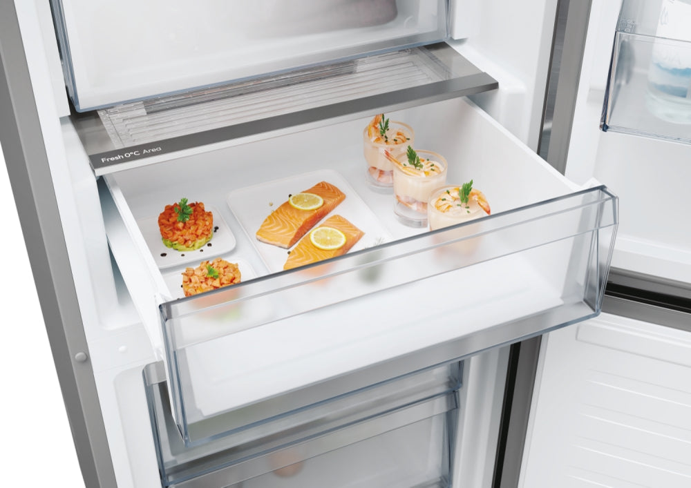 Frigider Candy ECN4CQTEX206, 409 l, No Frost, inox