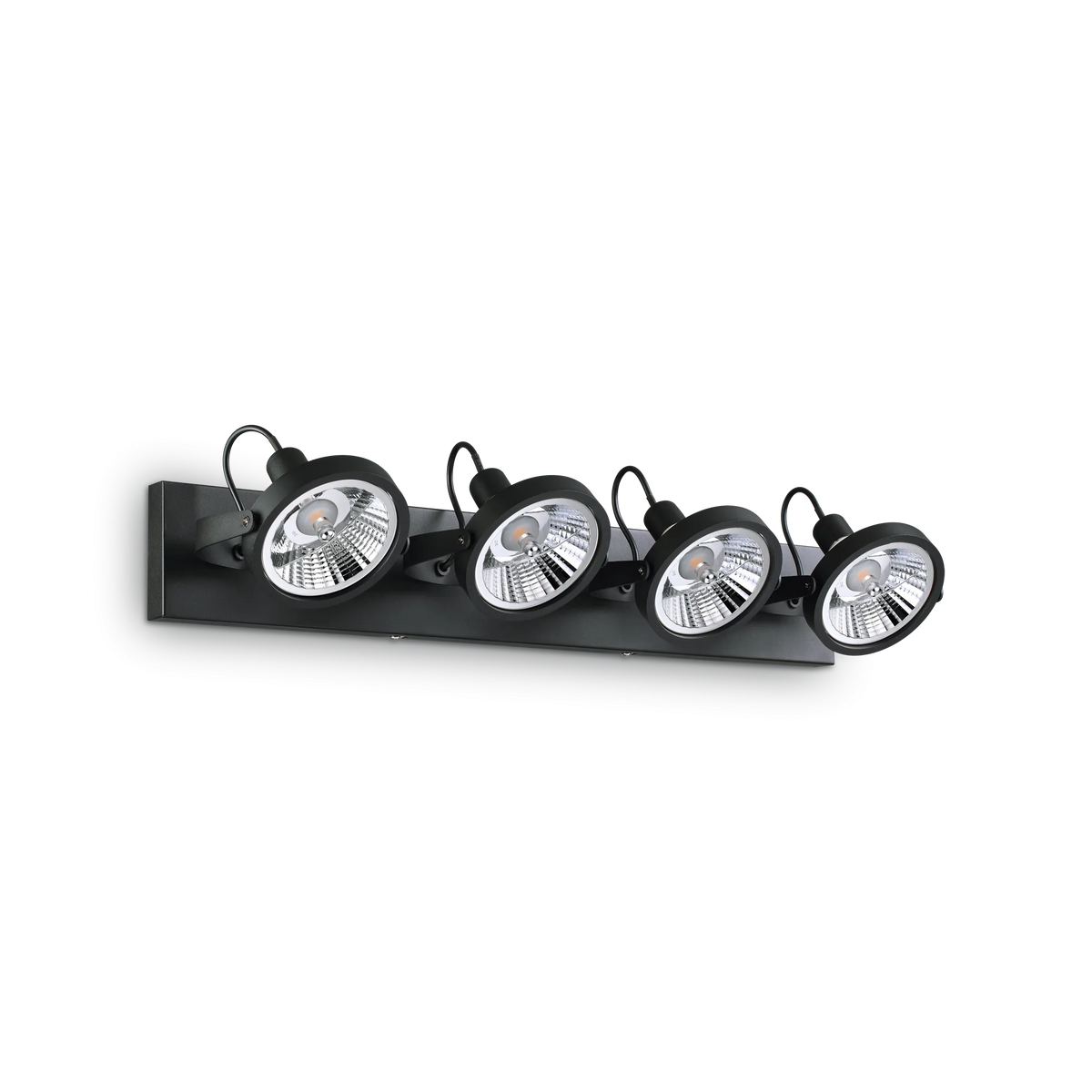 Plafonieră Ideal Lux Glim PL4, negru, 200255