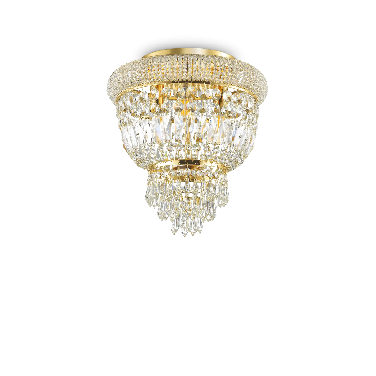 Plafonieră Ideal Lux Dubai PL3, alamă, 200996