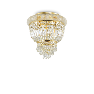 Plafonieră Ideal Lux Dubai PL3, alamă, 200996