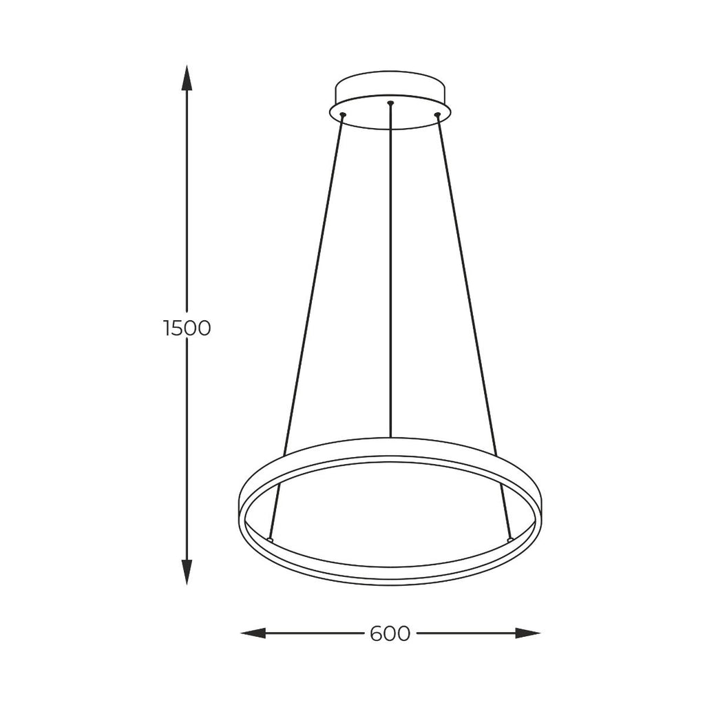 Lampa de tavan Zumaline Breno 150x60x60 cm