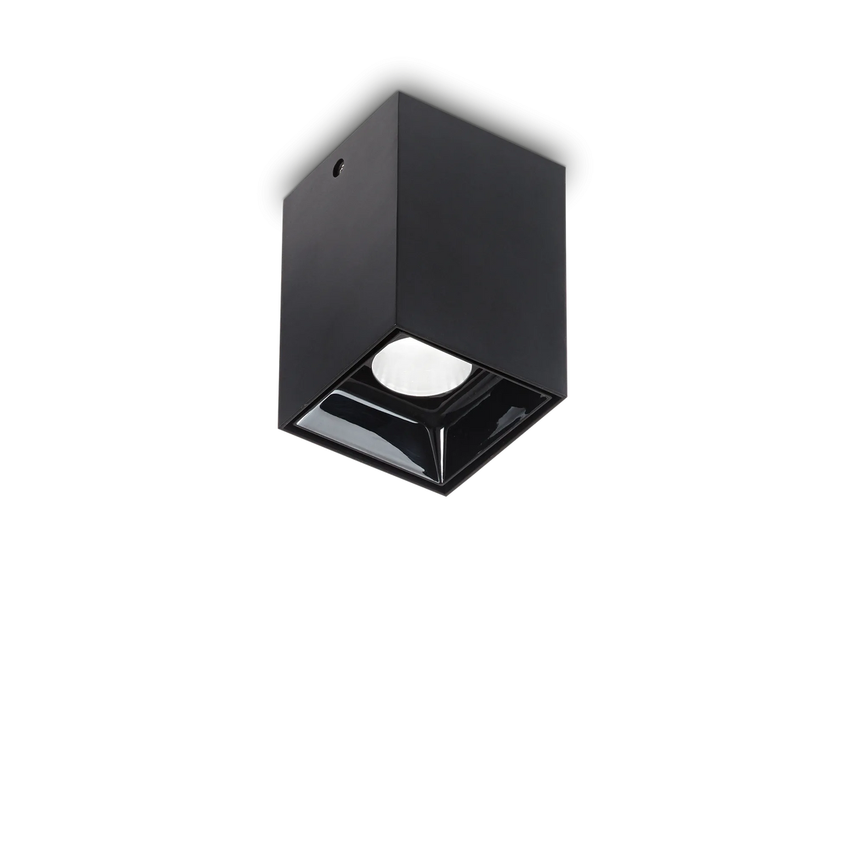 Plafonieră Ideal Lux Nitro Square 3000K, negru, Ø5 cm, 206042