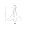 Plafoniera Wire Colour 5 2107