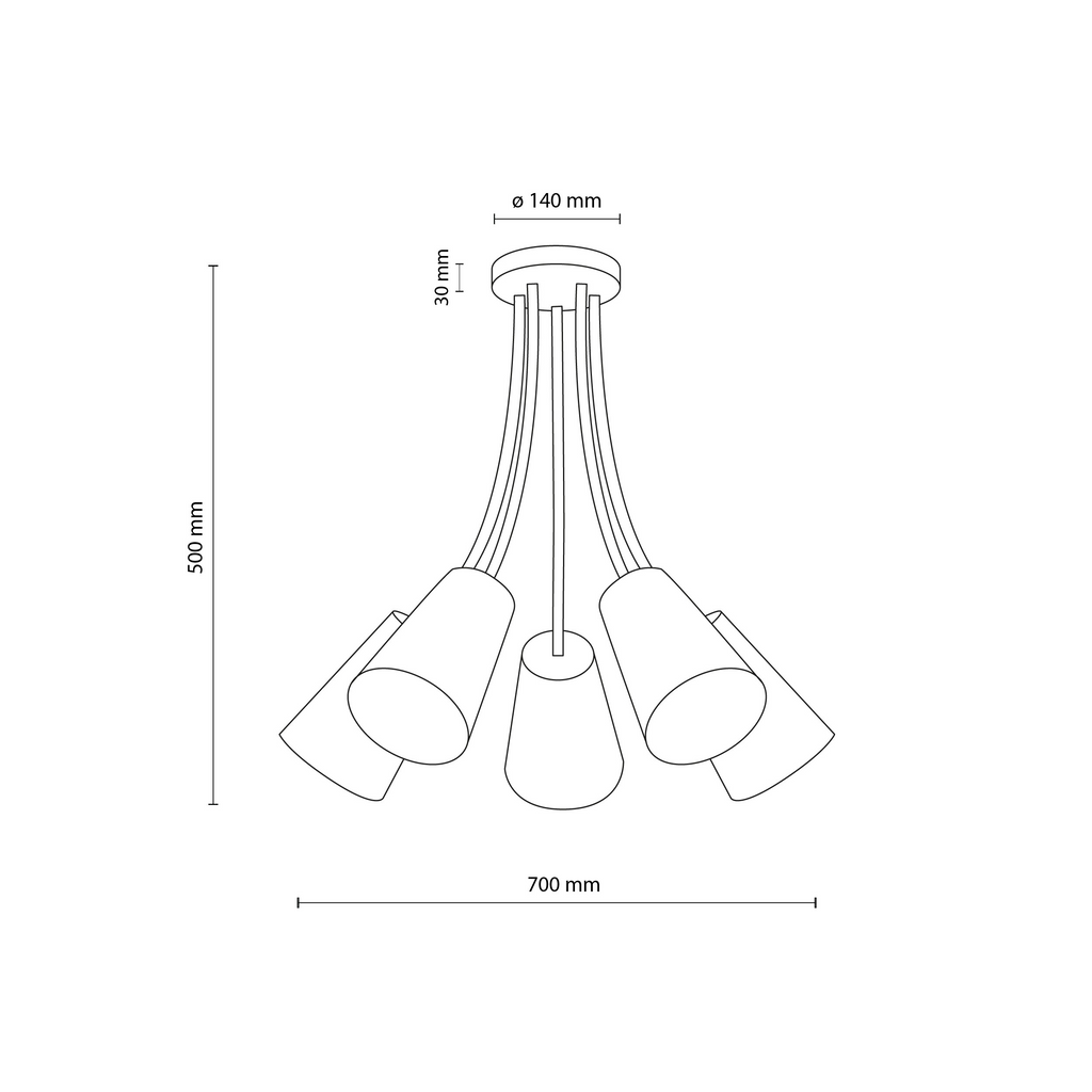 Plafoniera Wire Colour 5 2107