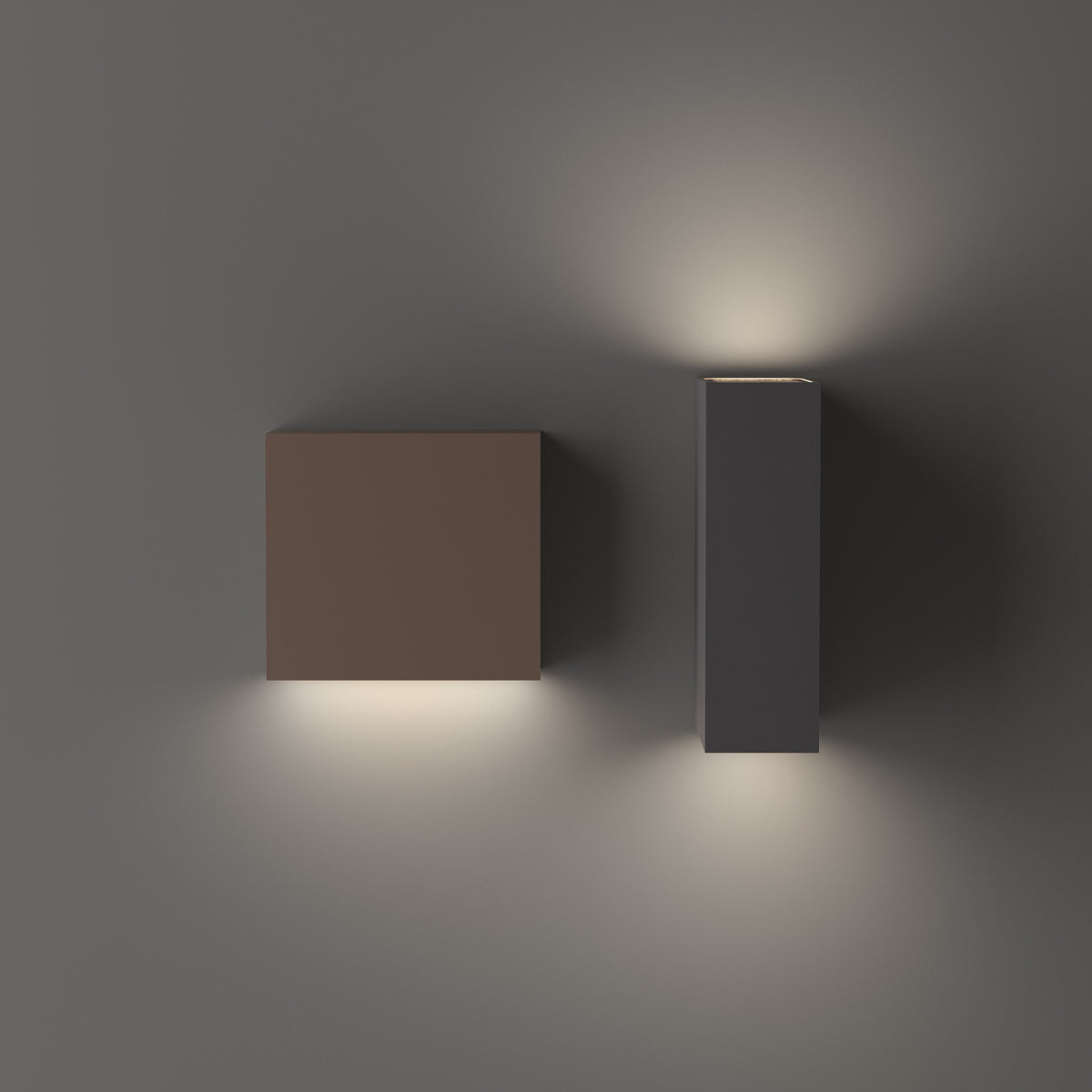 Aplică de exterior Ideal Lux Tetris-1 AP1, cafea, 213323