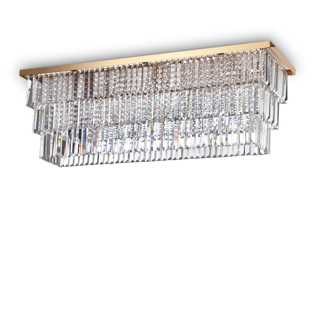 Plafonieră Ideal Lux Martinez PL8, auriu, 213569