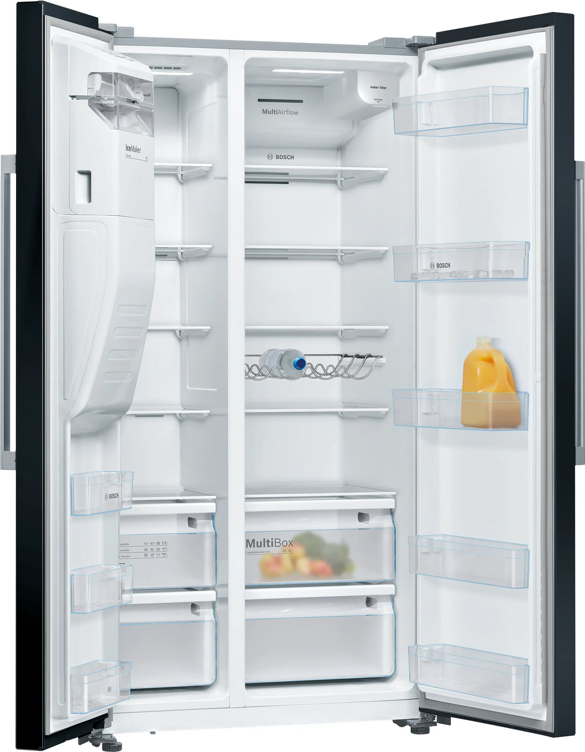 Frigider side by side Bosch KAD93ABEP, Seria 6, Total No Frost, negru