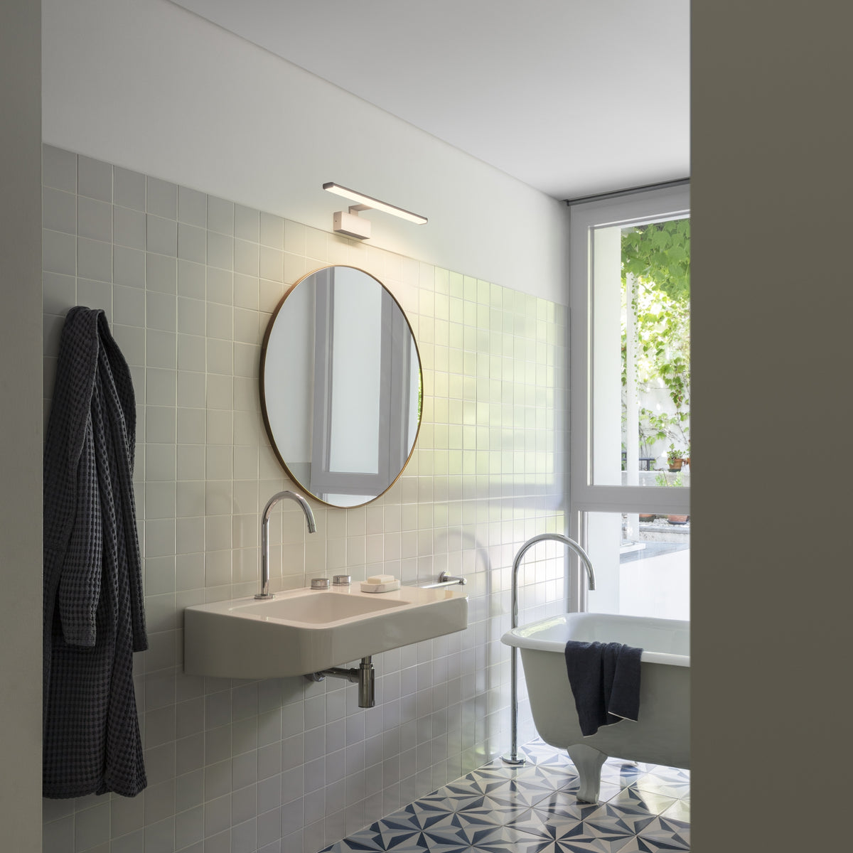 Aplică Ideal Lux Alma, alamă, Ø81 cm, 225005