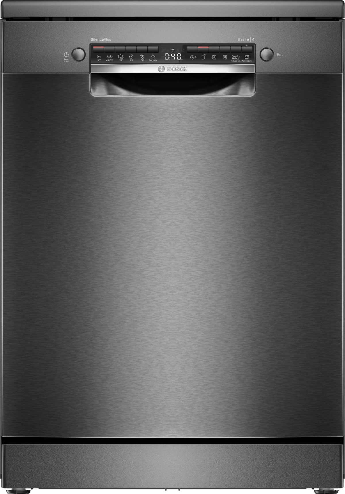 Mașină de spălat vase Bosch SMS4EMC06E, Seria 4, 60 cm, 14 seturi, inox