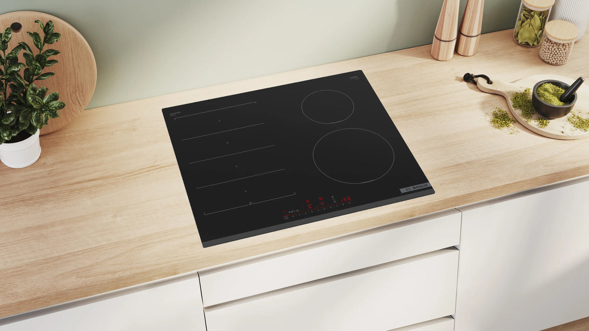 Plită cu inducție Bosch PIX631HC1E, Seria 6, 60 cm, neagră