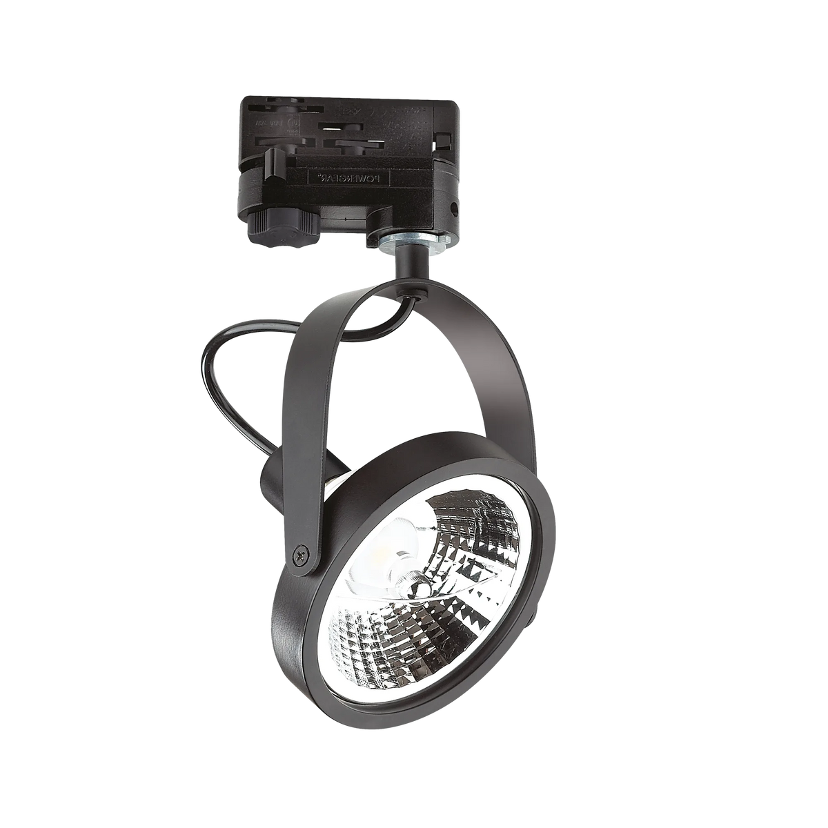 Spot pe șină Ideal Lux Glim 3-PHASE, negru, 229683