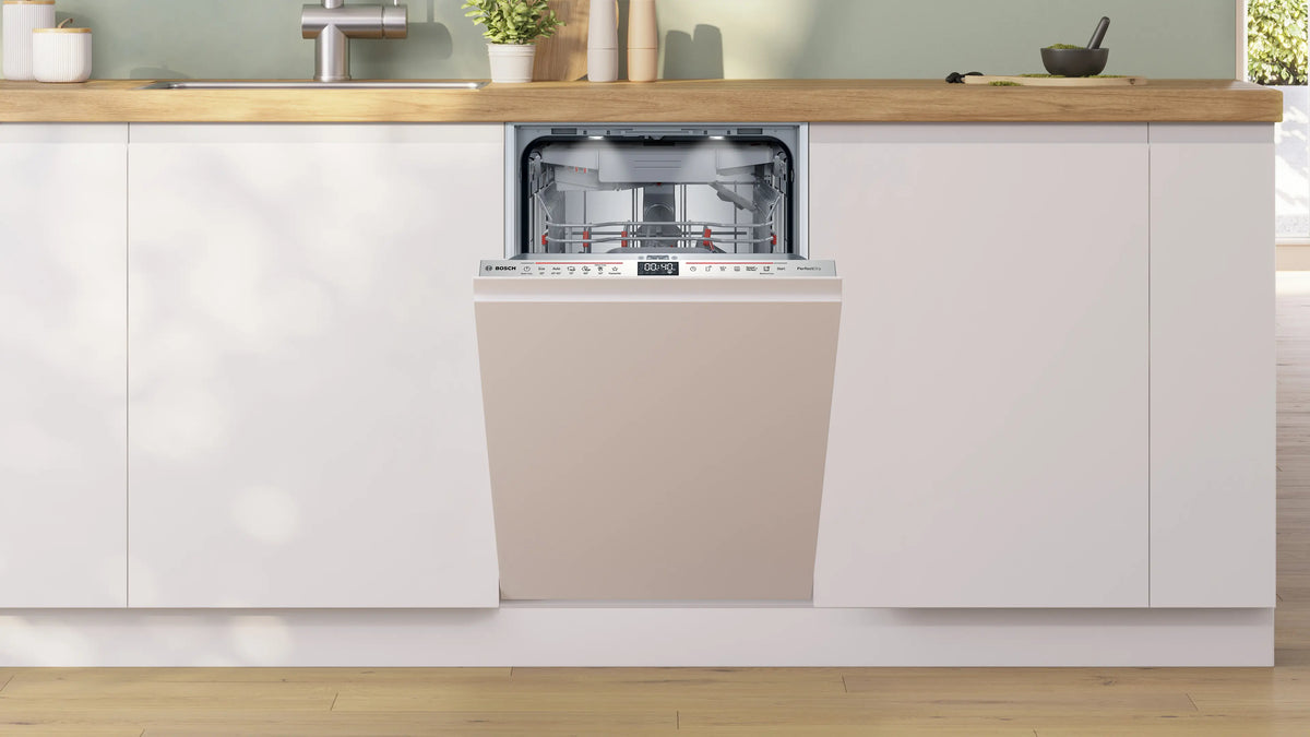 Mașină de spălat vase complet încorporabilă Bosch SPV6ZMX17E, Seria 6, 45 cm, 10 seturi