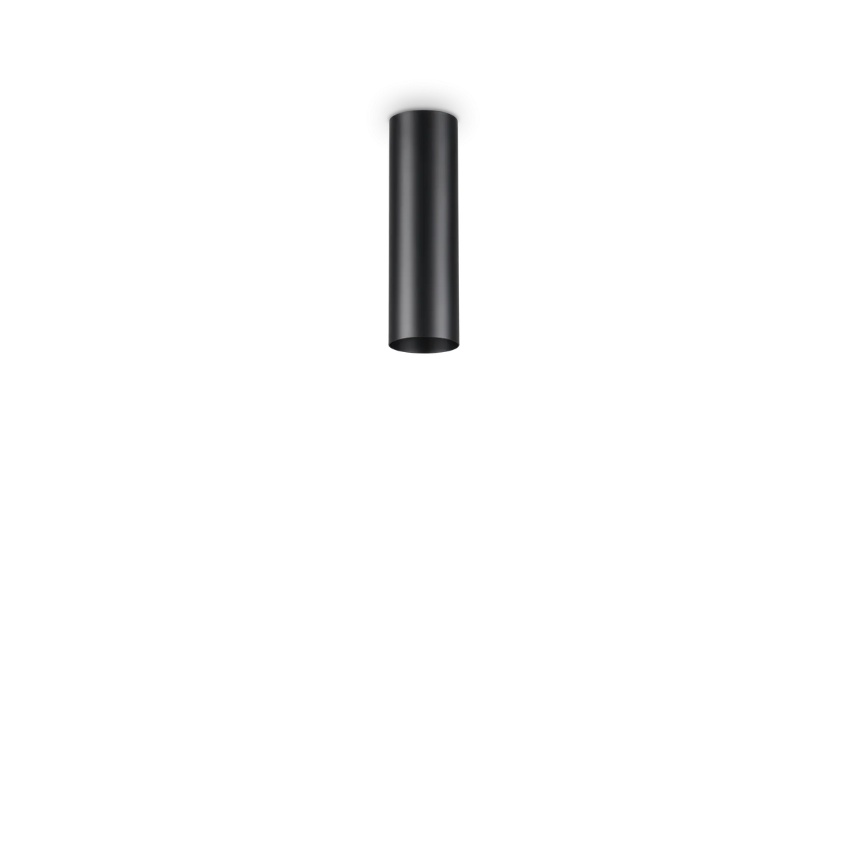 Plafonieră Ideal Lux Look PL1, negru, H20 cm, 233062