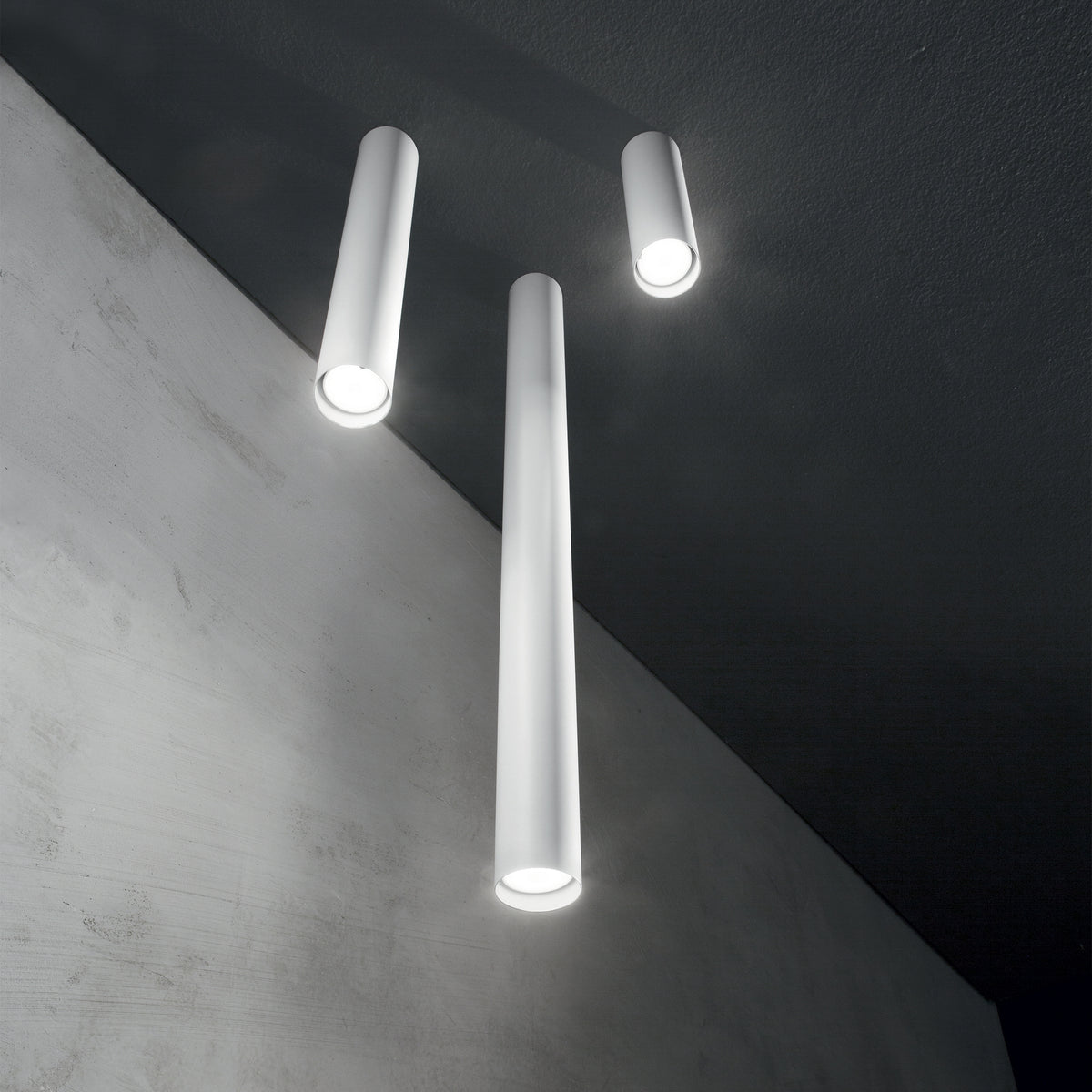 Plafonieră Ideal Lux Look PL1, alb, H20 cm, 233079