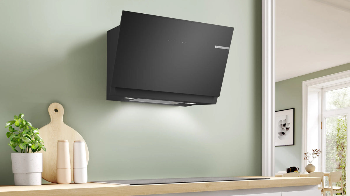 Hotă decorativă Bosch DWK81AN60, Seria 8, 80 cm, neagră