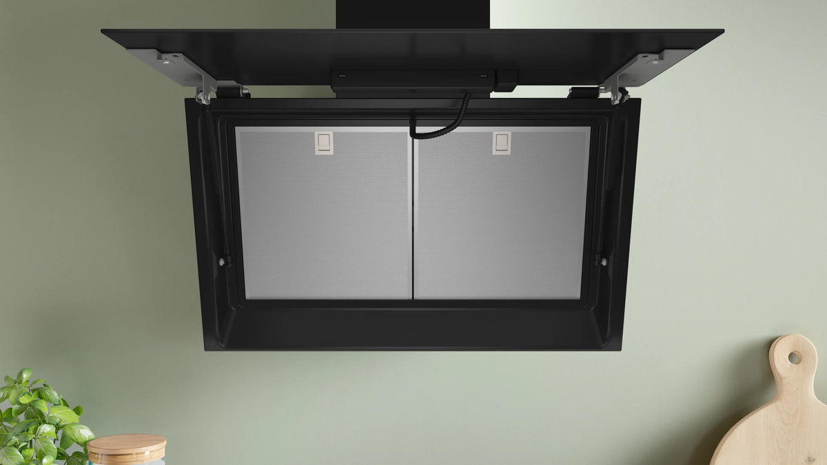 Hotă decorativă Bosch DWK81AN60, Seria 8, 80 cm, neagră