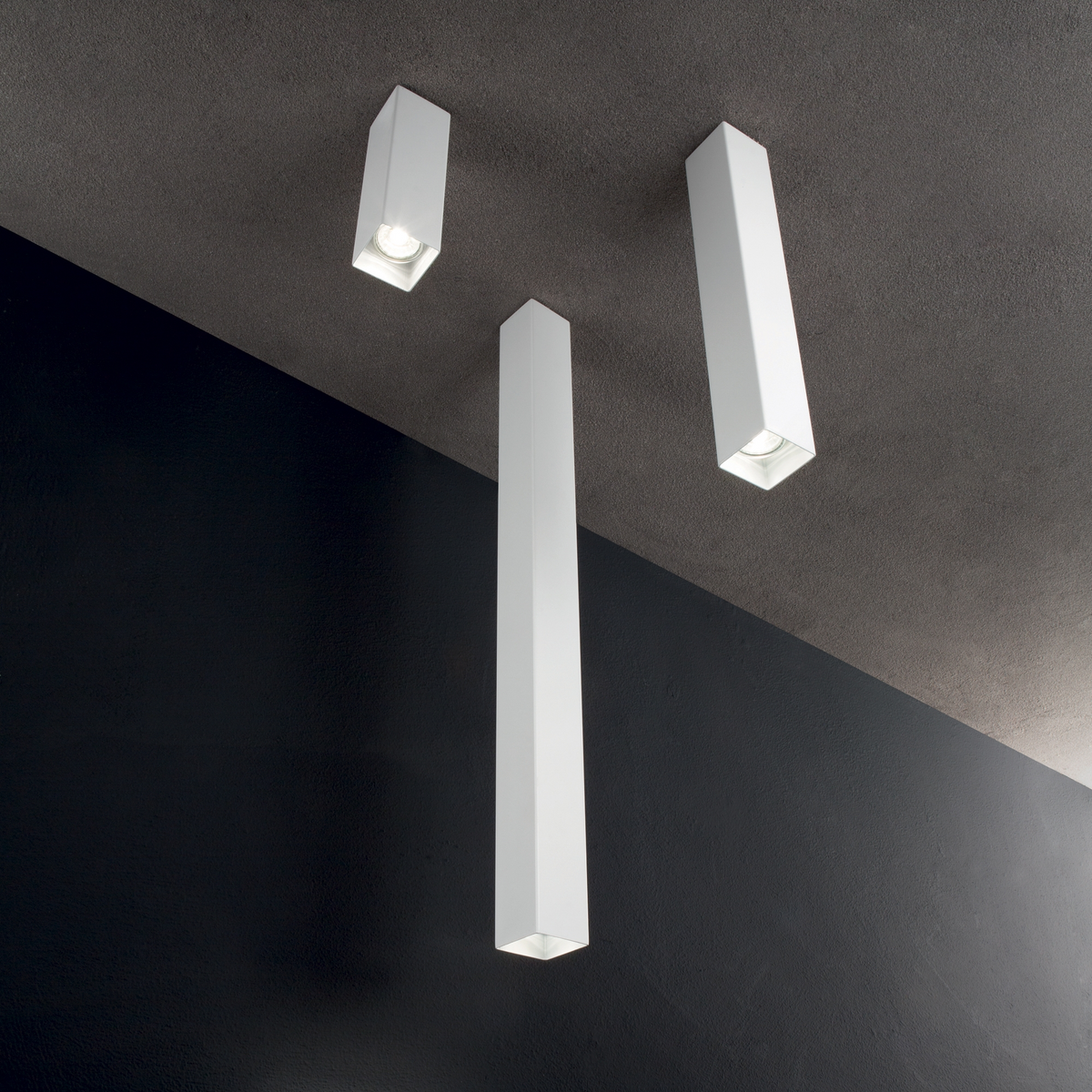 Plafonieră Ideal Lux Sky PL1, alb, H75 cm, 234007