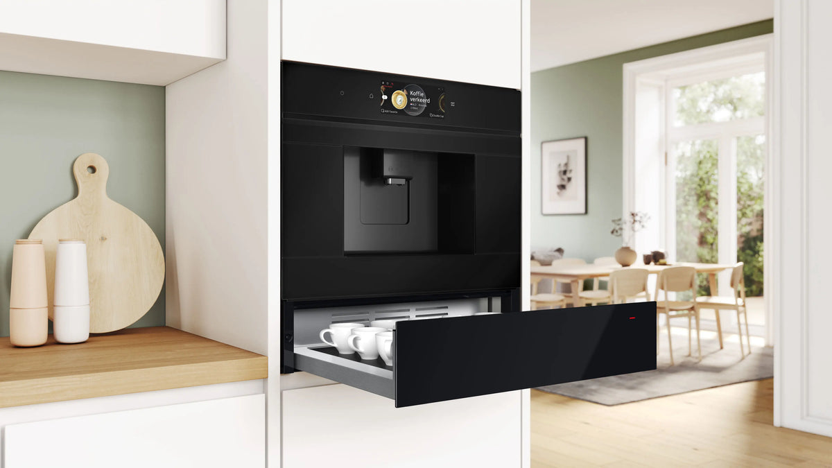 Sertar de încălzire încorporabil Bosch BIC7101B1, Seria 8, 25 l, negru
