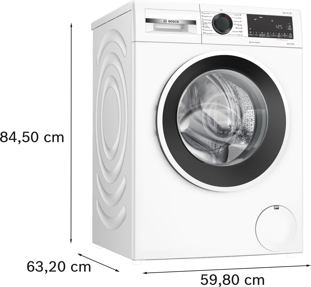 Mașină de spălat rufe Bosch WGG244Z2BY, Seria 6, 9 kg, 1400 rpm, albă